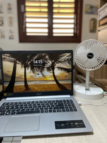 Ventilador de Mesa, Portátil, Dobrável