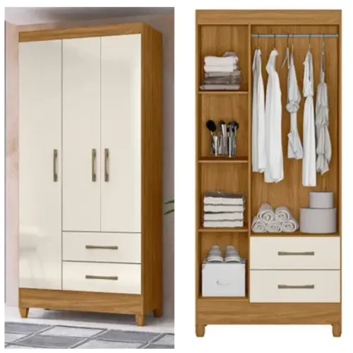 Guarda-Roupa 3 Portas com Gavetas - entrego hoje