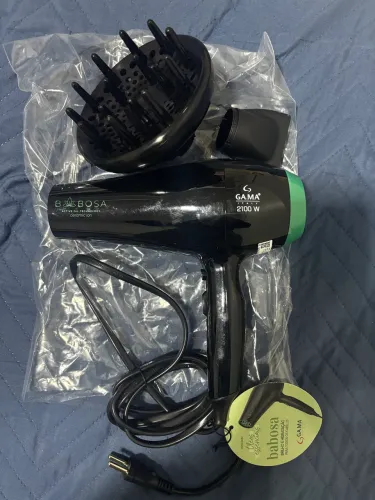 Secador Gama italy babosa/ novo / 127 w potência 2100v