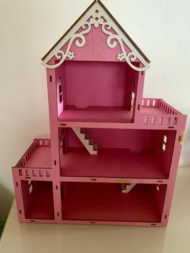 Casinha de boneca MDF - tamanho LOL e Poly