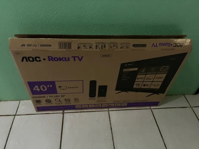 Caixa de papelão para TV 40 polegadas