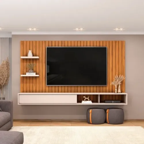 Painel Suspenso P/TVs Até 60 Polegadas 1.79M Ripado. Produto Novos Direto de Fábrica.