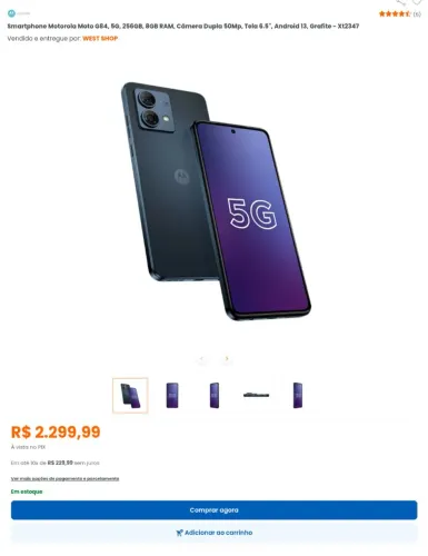 Smartphone Motorola Moto G84