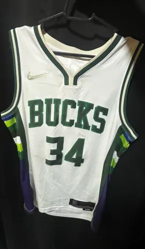 Camisa Jersey Milwaukee Bucks M Nike ANTETOKOUMPO 34
