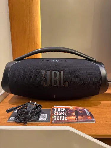 Caixa Original JBL Boombox 3  Preta- Com manuais, carregador e nota fiscal 