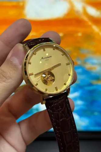 RELÓGIO MONDAINE AUTOMATICO (EDIÇÃO ESPECIAL 1954) 70 ANOS DA MARCA. Praticamente zerokm..