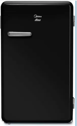 Frigobar Midea Retrô 95L Preto Ônix (110V)