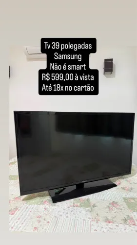Tv Samsung 39 não é smart tudo funcionando aceito cartão