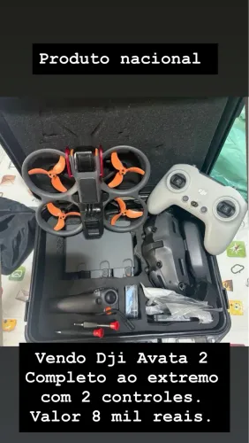 Dji Avata 2 FlyMore Com 2 controles kit mais completo da internet. 