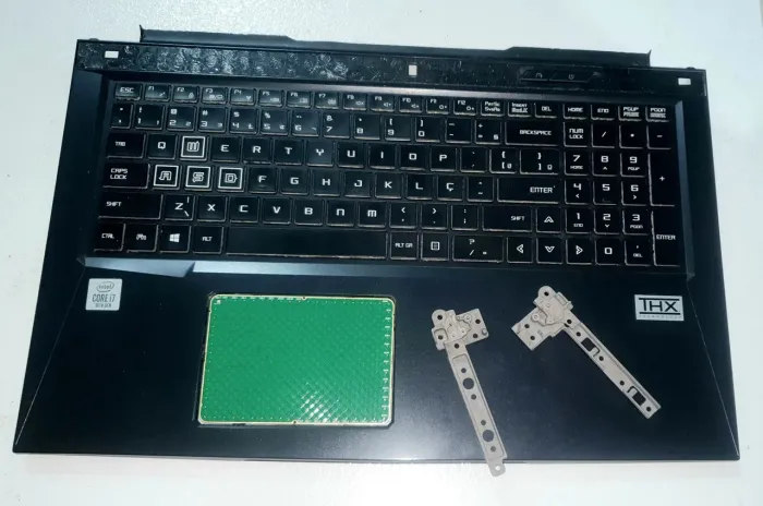 Teclado + Dobradiças para Notebook Gamer MSI GK7CNDR 17"