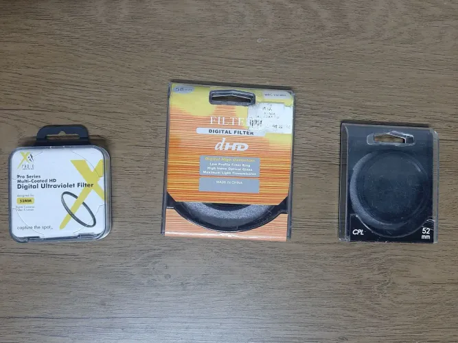 FILTRO ULTRAVIOLETA DIGITAL, FILTRO POLARIZADOR CIRCULAR e FILTRO DE DENSIDADE NEUTRA