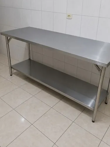 Mesa de inox industrial .190x90
