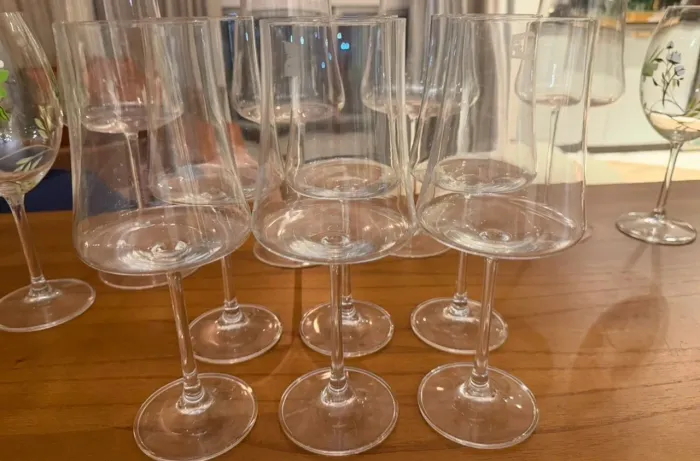 Jogo taça de vinho tinto e espumante SEM USO