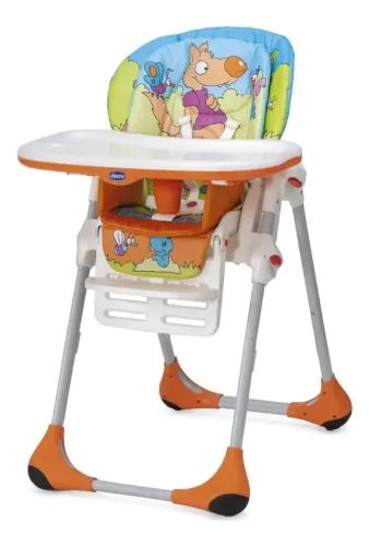 Cadeira De Papa Chicco Polly 2 Em 1 Wood Friends