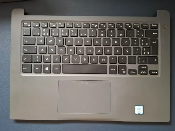 **Palmrest Dell Inspiron 7460 cinza (teclas com defeito)**