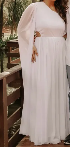 Vestido Branco Usado apenas uma vez