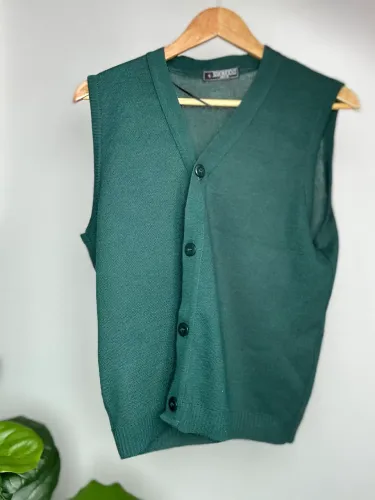 Colete de Tricot M Verde Escuro