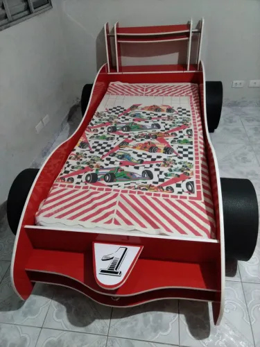 Cama de solteiro Carro de fórmula 1