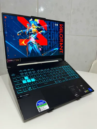 NOTEBOOK GAMER ASUS TUF RTX 3050 RGB COM CAIXA E ACESSÓRIOS, I5 8GB RAM, 512SSD - OFERTA