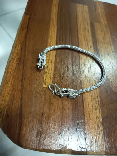 Vendo pulseira bali prata fecho de dragão