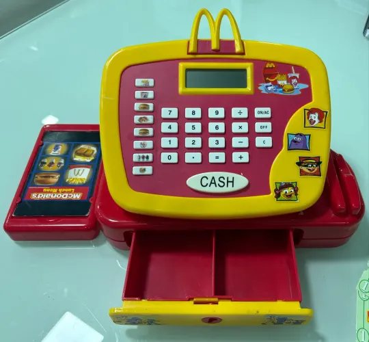 Raridade Caixa Registradora McDonald?s 2004 Não está funcionando