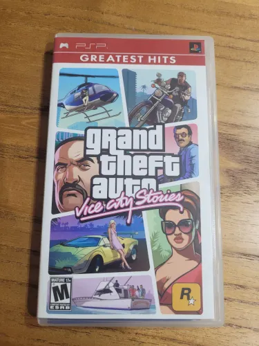 Jogo GTA Vice City Stories PSP Original Completo com Manual e Mapa