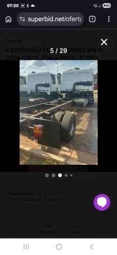 Ford cargo 816 2014