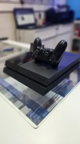PS4 Fat Preto Fosco - 500GB | Completo