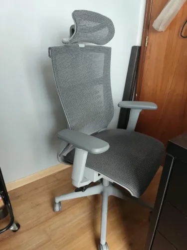 Cadeira de Escritorio Elements Ergonômica Vertta Pro com Apoio Lombar e Cabeça Respirável