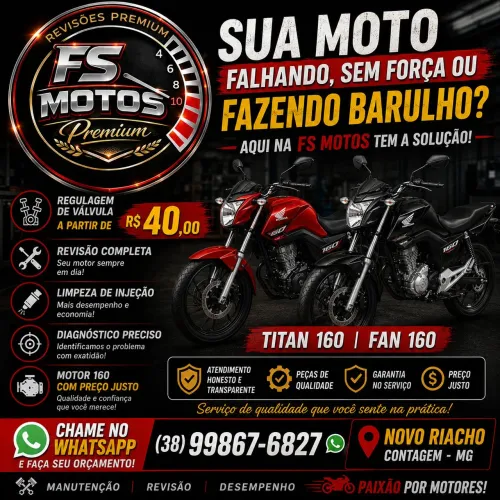 Fazemos revisão na sua moto 