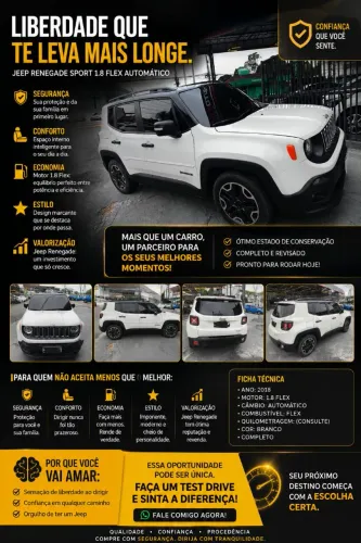 Jeep Renegade Sport 1.8 4X2 Flex 16V Aut. 2018