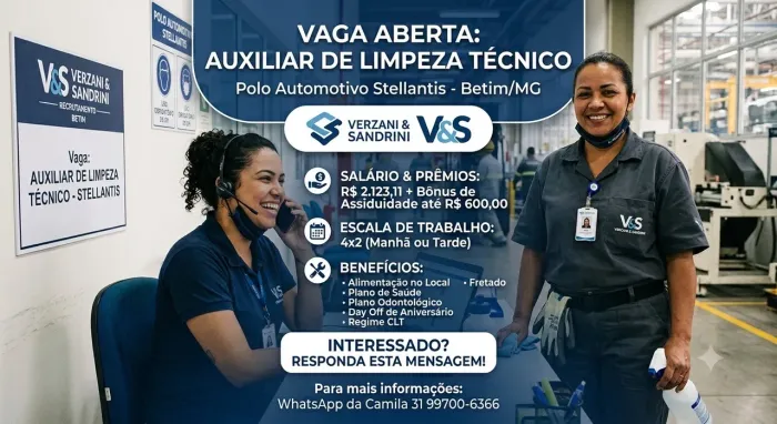 Auxiliar de Limpeza Técnico