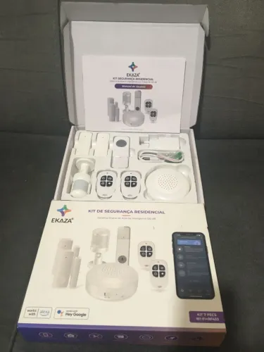 Alarme Residencial Inteligente Ekaza Wifi c/ Sensor - NOVO