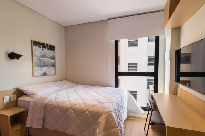 Trindade | Studio 100% mobiliado - Sem Fiado e Sem Caução - Perfeito para estudantes e hom