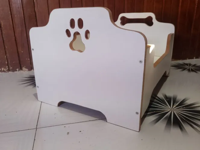 Cama pet de mdf laqueado de 15mm