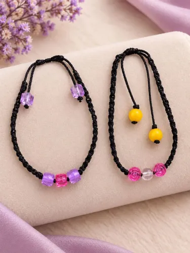 Pulseira de macramé ajustável