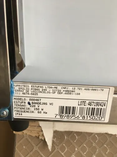 Vitrine Estufa para assados e fritos
