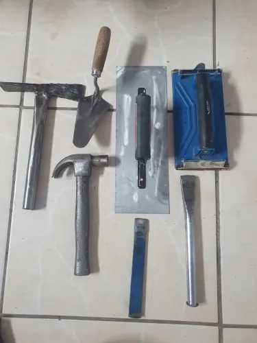 Kit de Ferramentas para Pedreiro e Acabamento (7 Peças) - Envio para todo o Brasil
