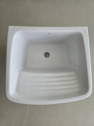 Tanque De Louça Para Lavanderia Médio Roca - Branco - 31 Litros