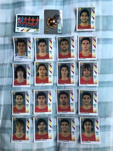 Figurinhas Seleção da Espanha 2006 - Recortadas