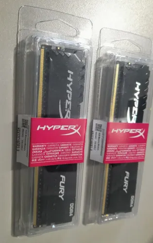 Memória DDR4 2x8gb 16gb 3200mhz Kingston Hyperex Novo Lacrado 