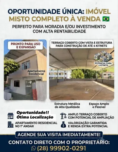 VENDO CASA ESCRITURADA EM ALEGRES-ES