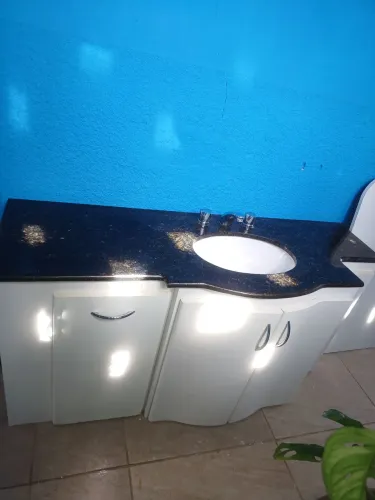 Pia banheiro gabinete MDF