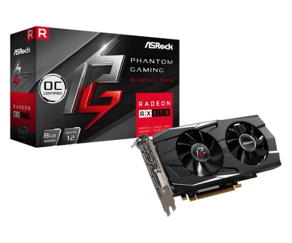 Placa de video Phantom Gaming D Radeon RX570 8G OC (ATENÇÃO NÃO ACEITO PROPOSTA)