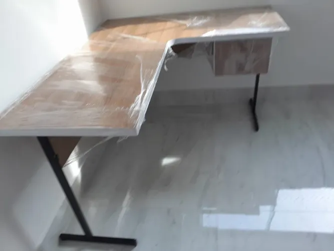 produto novo - mesa com perna de ferro e 2 gavetas - frete grátis