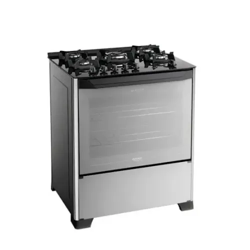 Fogão 5 bocas Espelhado Dako Magister Style Mesa de Vidro
