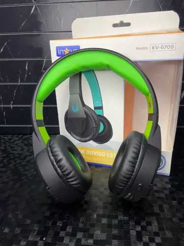 Fone de ouvido Bluetooth - dobrável e confortável - entrega rápida