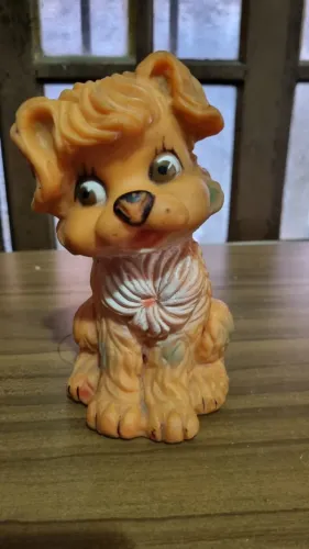 Cachorrinho antigo em vinil - anos 80