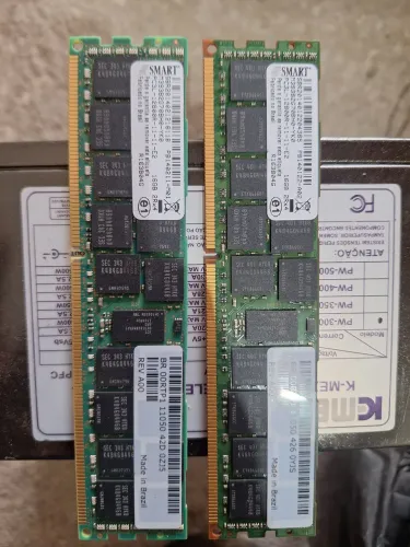 Kit 32GB (2x 16GB) Memória RAM DDR3L 1600MHz ECC Registrada (Servidor / Xeon)