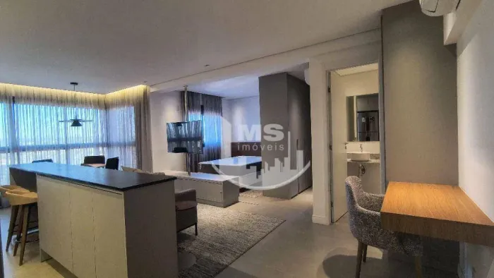 Apartamento com 1 dormitório para alugar, 49 m² por R$ 5.500/mês - Nova Campinas - Campina